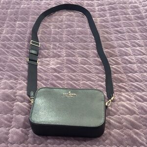 Kate Spade Black Crossbody Bag with Gold Details